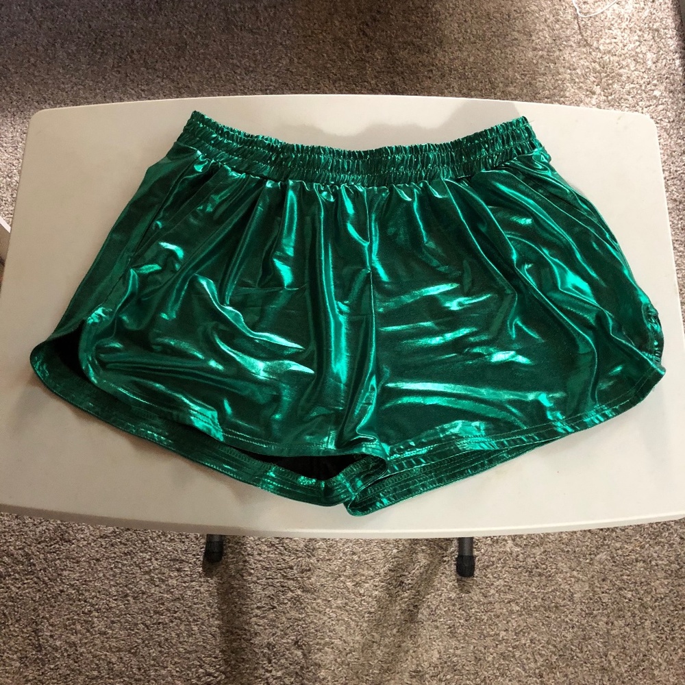 Green shorts